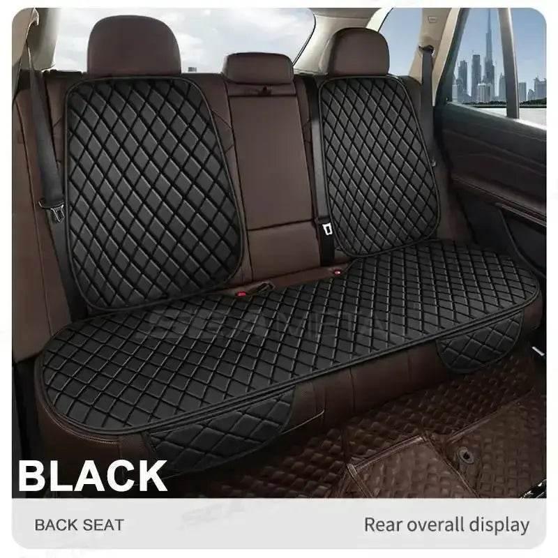 Black Quilted Leather Car Seat Covers