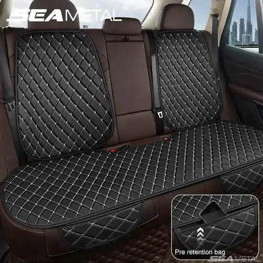 Black Quilted Leather Car Seat Covers