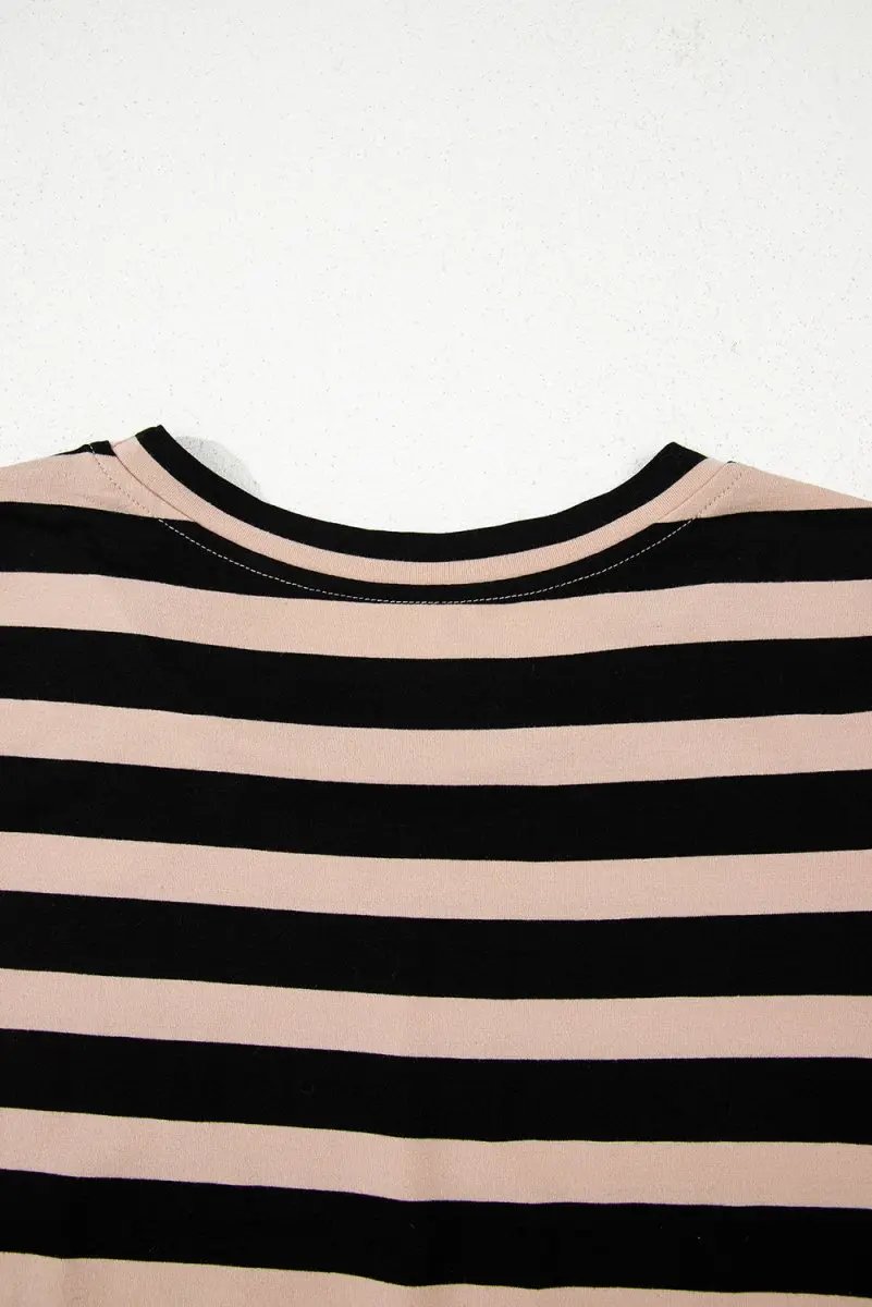 T-Shirts Love Salve Black Stripe Maxi Dress Women's Casual Summer Dress w/ Pockets