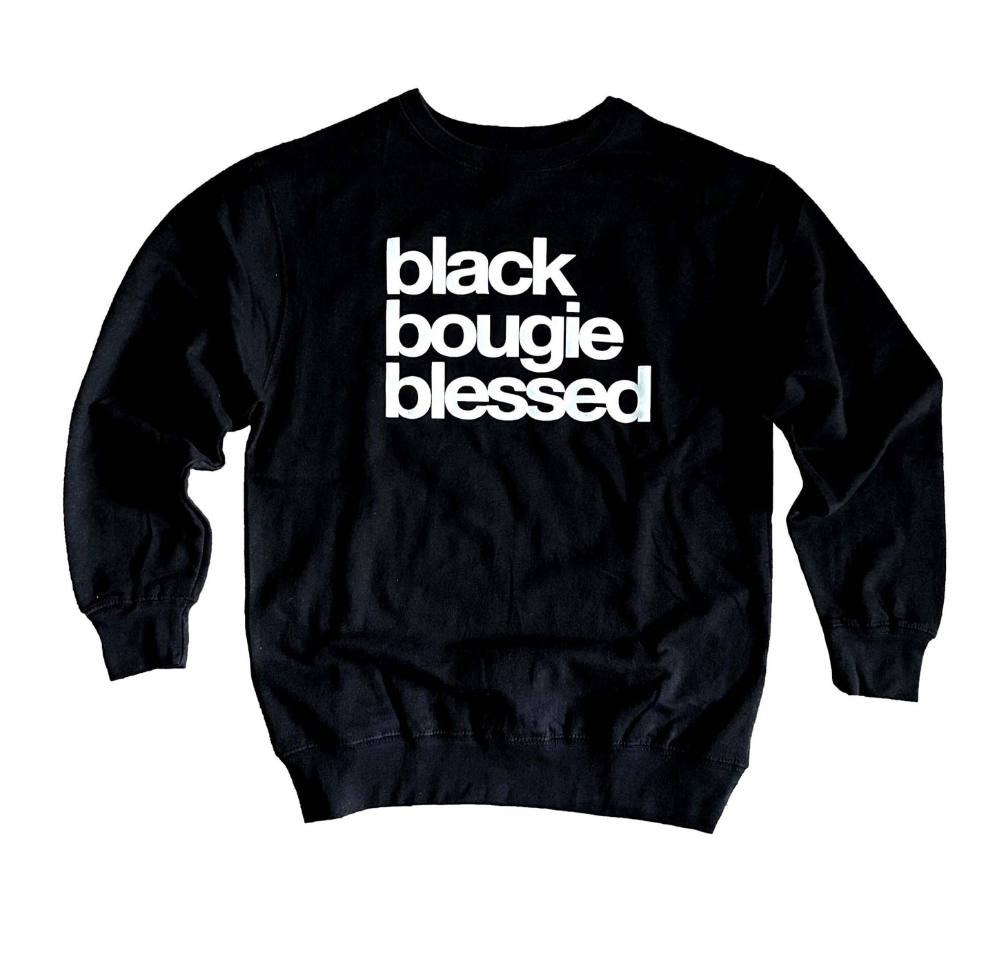 Sudadera Negra Elegante Bendecida