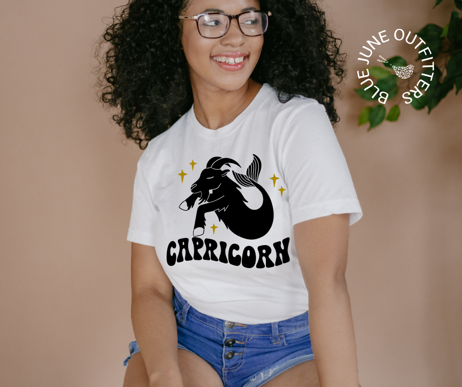 Capricorn | Retro Zodiac Tee