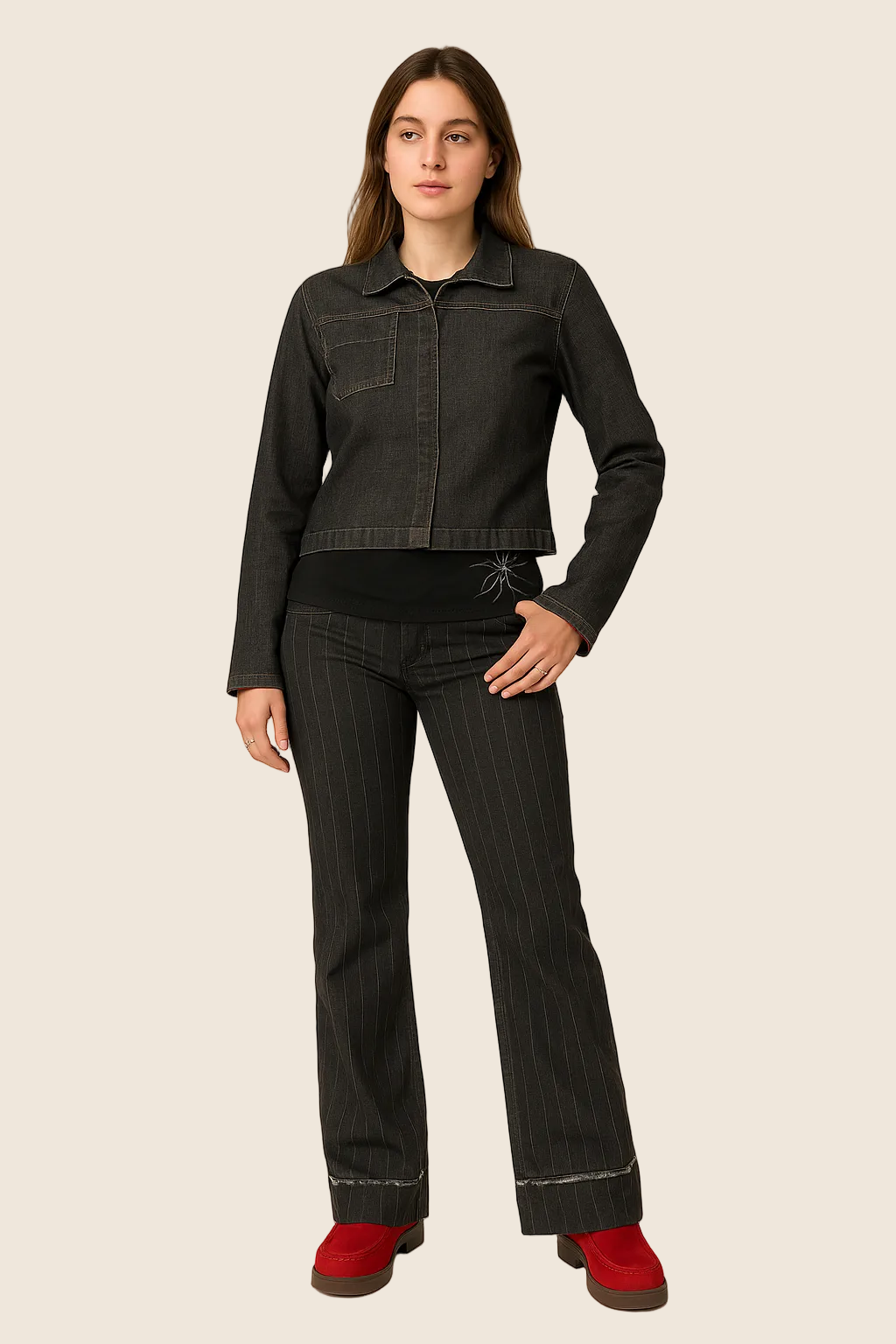 Pantalones con cinturón corsé