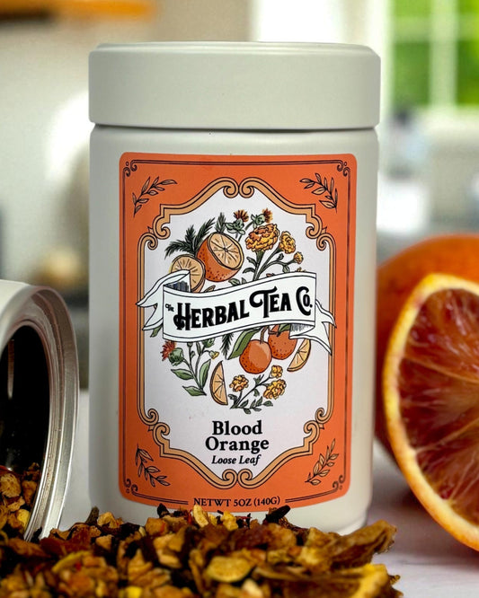 Té de hierbas de naranja sanguina