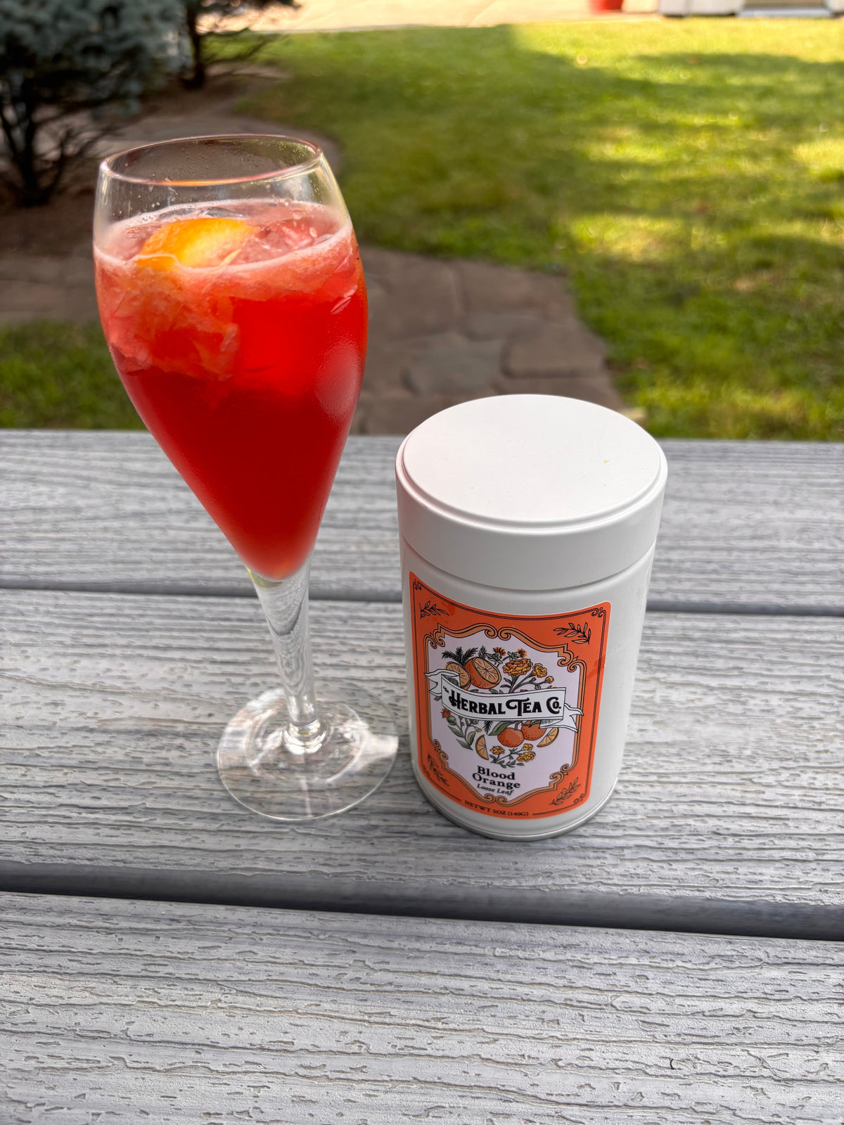 Té de hierbas de naranja sanguina