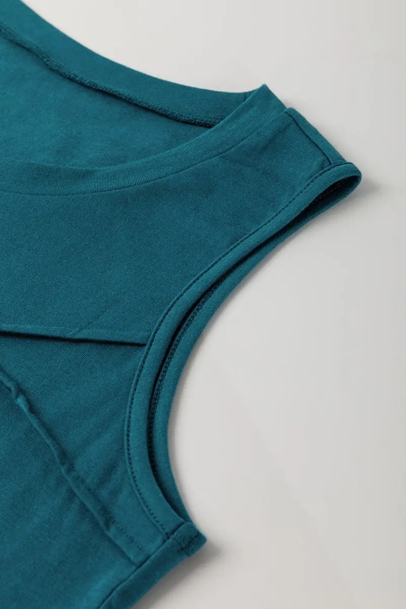 Women's Tank Top - Stitch Detail - Casual Summer Style
