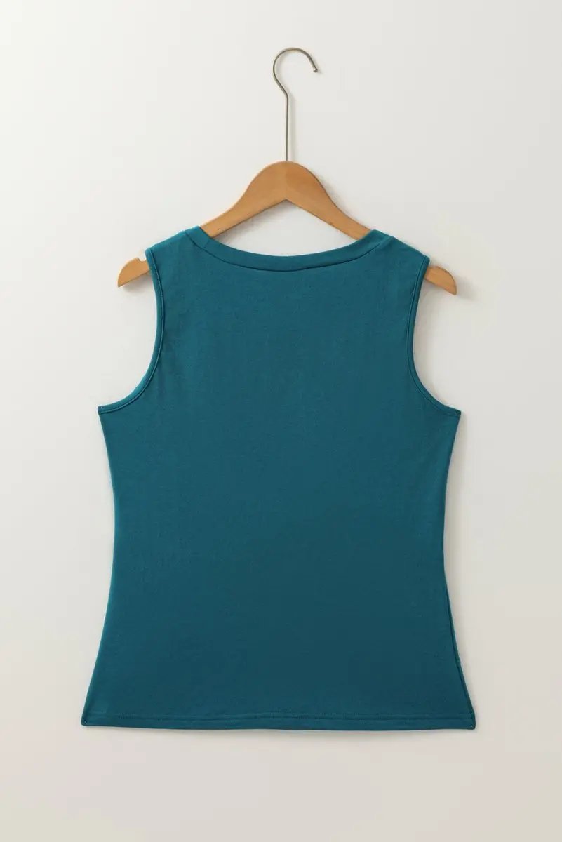 Women's Tank Top - Stitch Detail - Casual Summer Style