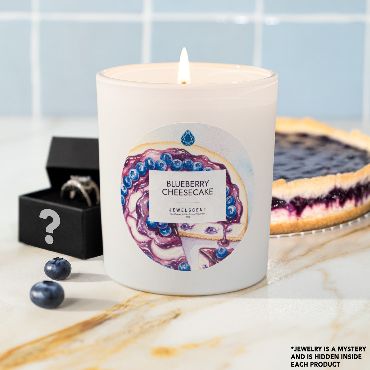 Blueberry Cheesecake 10oz Mystery Jewelry Candle