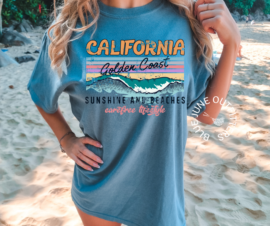 California Golden Coast | Comfort Colors® Retro California Tee