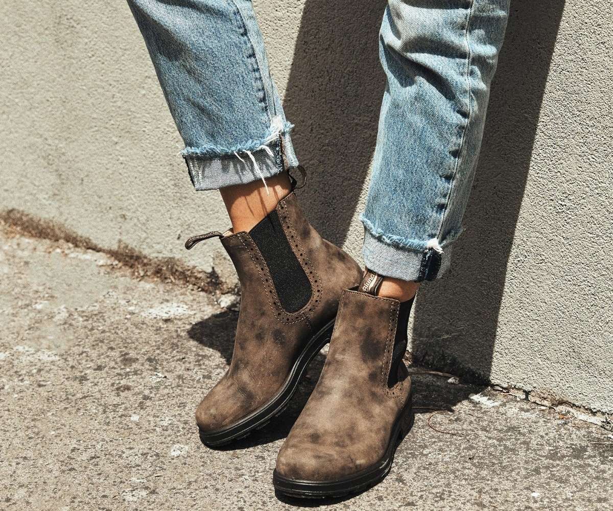 Blundstone 1351 BOTINES ORIGINALES DE CAÑA ALTA PARA MUJER Marrón Rústico