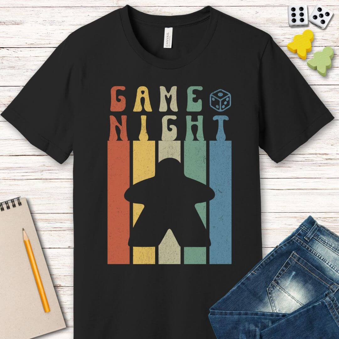 Camiseta de noche de juegos de mesa