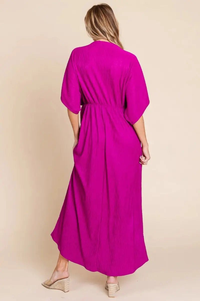 Dresses Trendsi Surplice Maxi Dress Women's Casual Summer Dress with Pockets