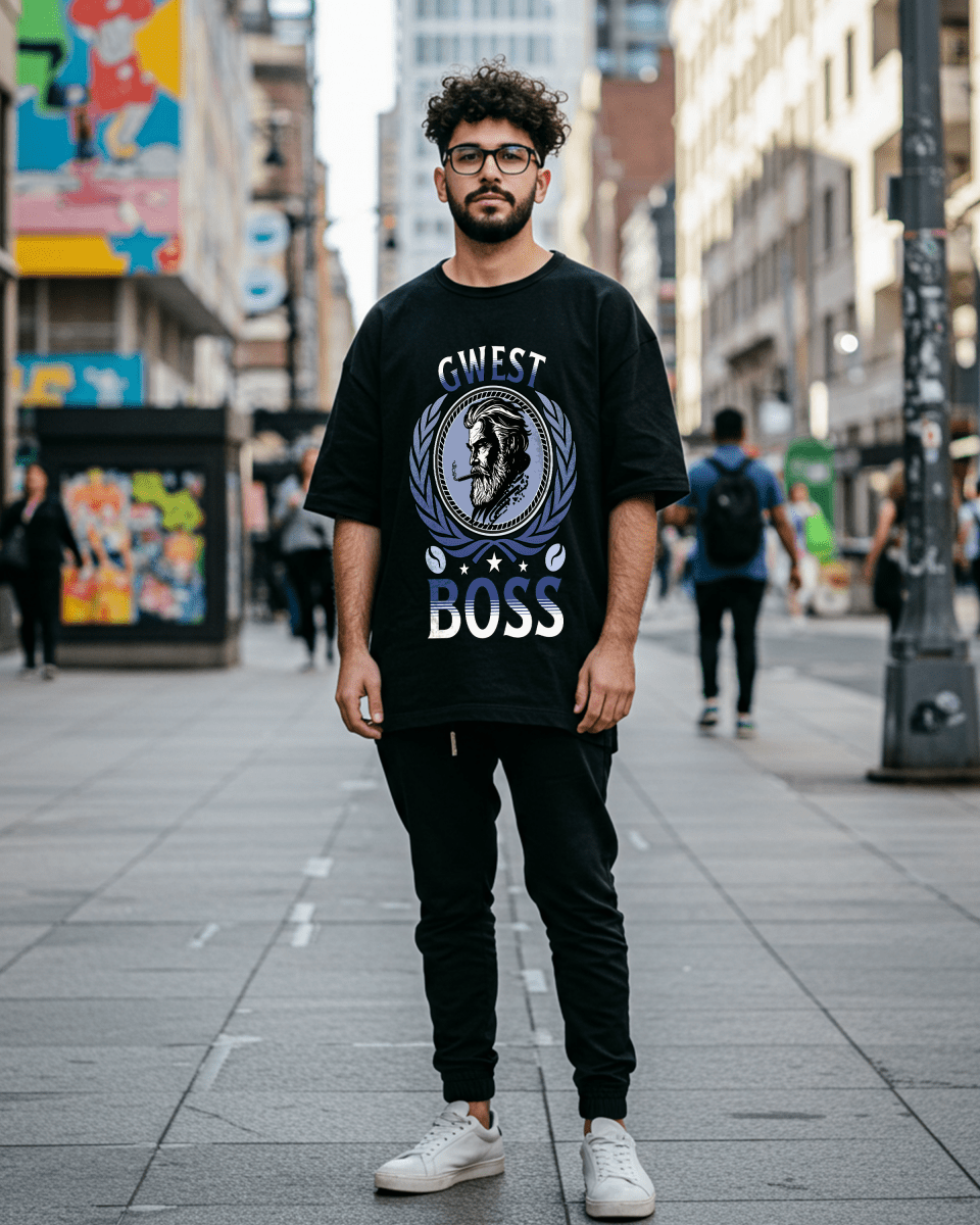 Camiseta oversize de hombre G West Boss Nature