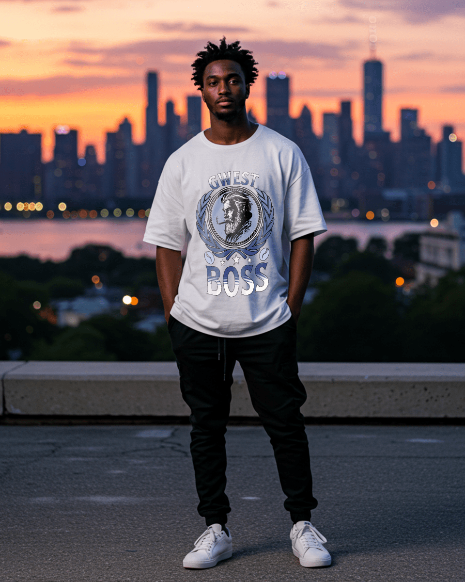 Camiseta oversize de hombre G West Boss Nature