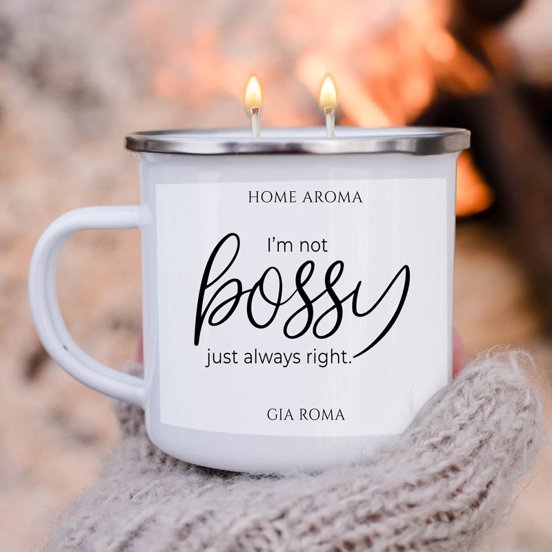 16oz Reusable Metal Candle Mug Scented Candle With Custom Label Color Option