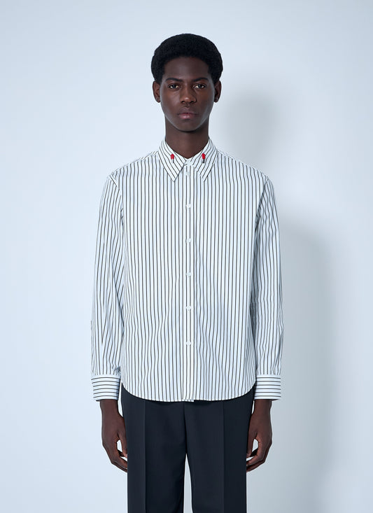 Bottega Veneta Men Pinstriped Button-Down Shirt