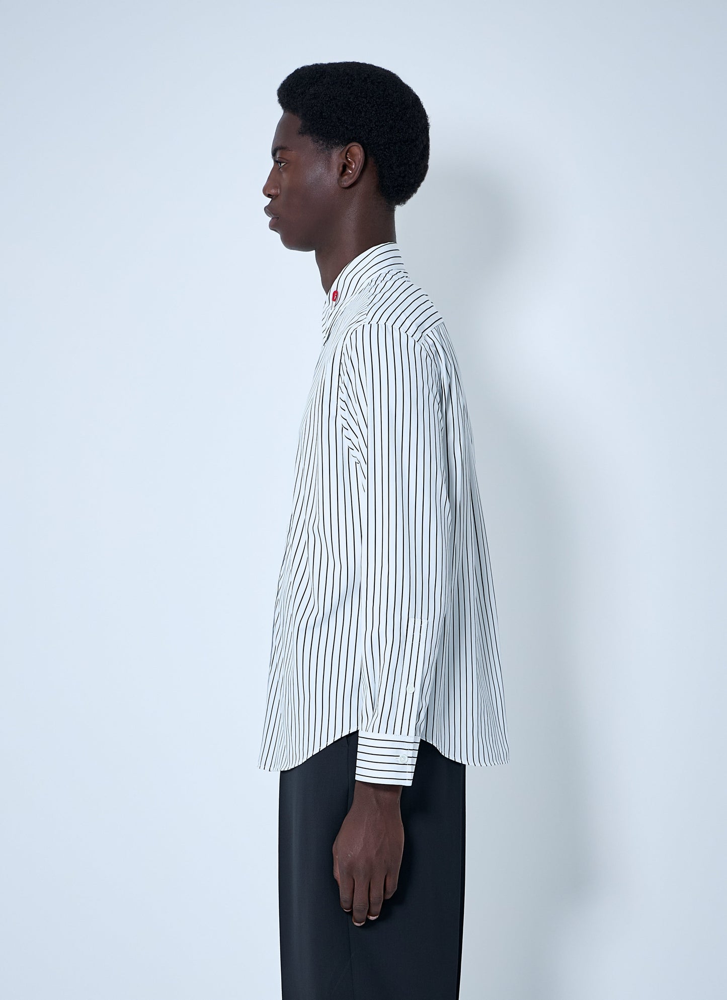 Bottega Veneta Men Pinstriped Button-Down Shirt