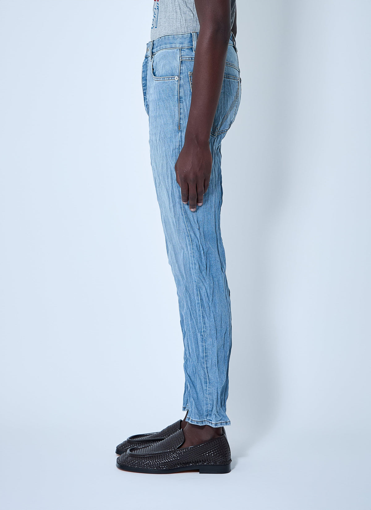Bottega Veneta Men Crushed Jeans