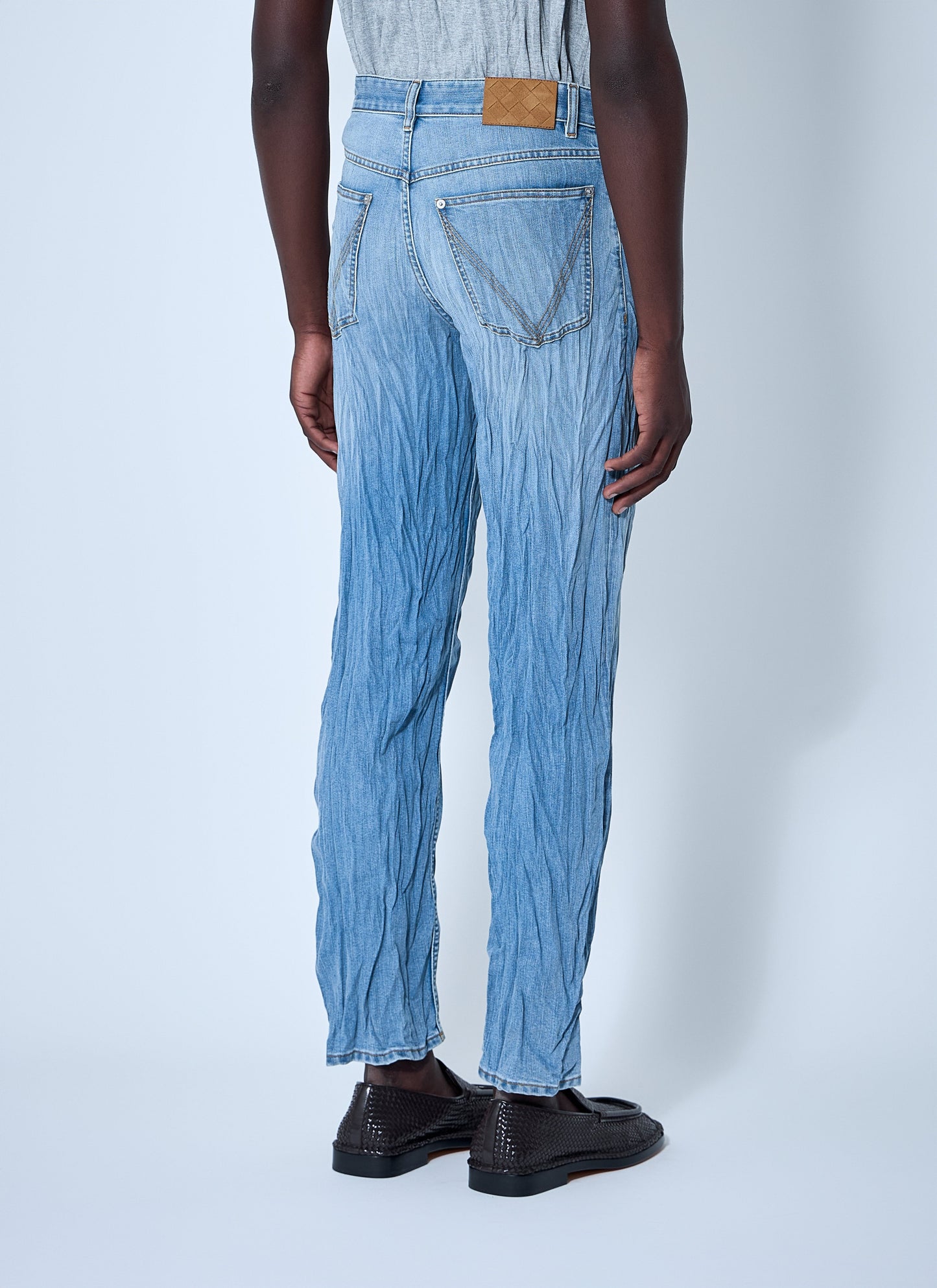 Bottega Veneta Men Crushed Jeans