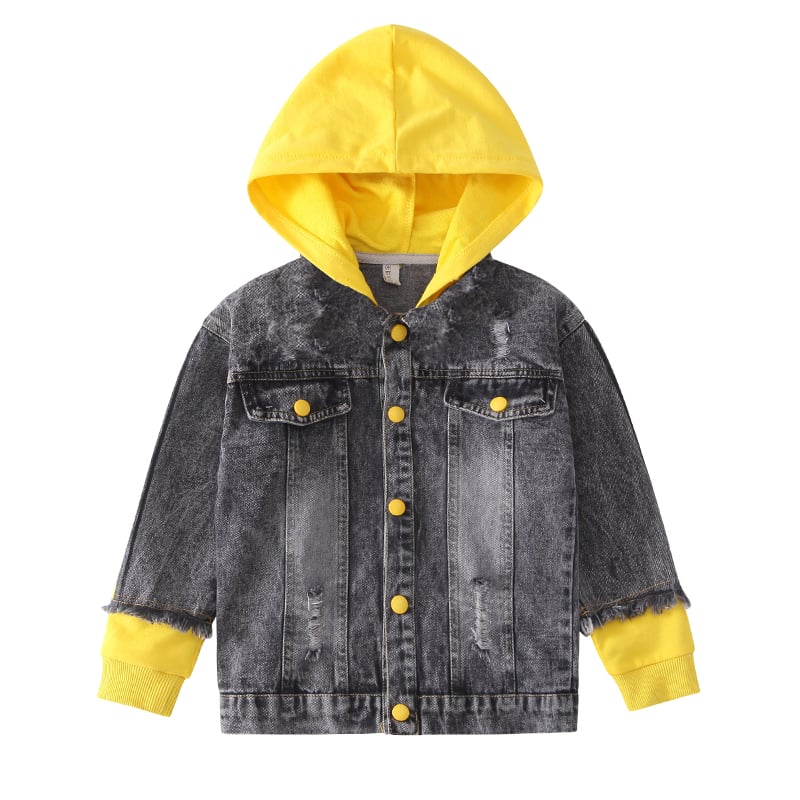 Boy's Denim Jacket with Hoodie | For Spring and Autumn _ # BOAA13210014 & BOAA12210002