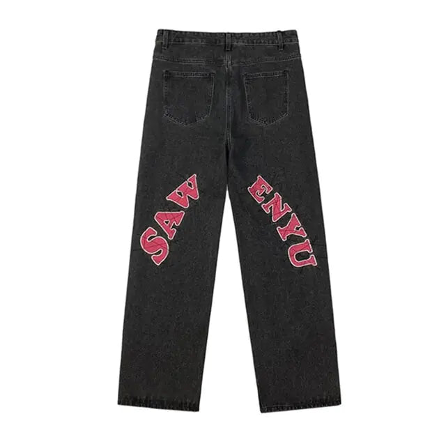 Boys Men Straight Loose Wide-Leg Pants - # BOAA13410011