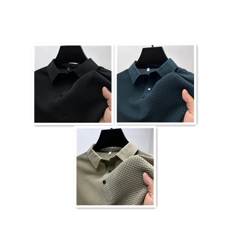 Boys Men's Ice Silk Mesh Polo Shirt - # BOAA13510038