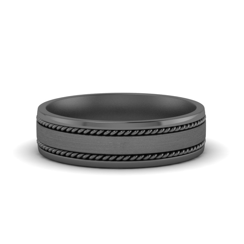 Braided Mens Wedding Ring