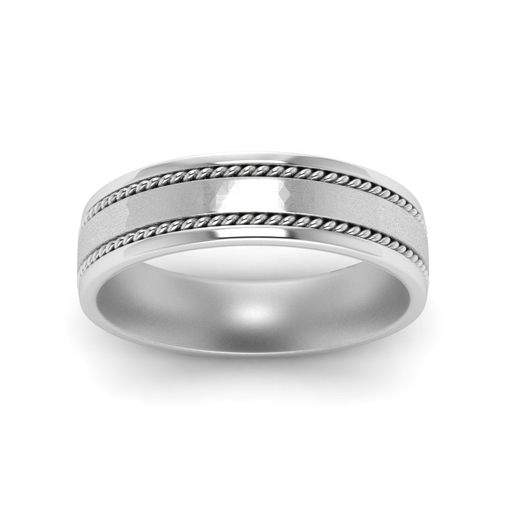 Braided Mens Wedding Ring