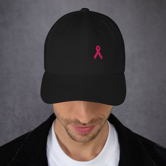 Gorra de Papá para Concienciación sobre el Cáncer de Mama con Cinta Rosa