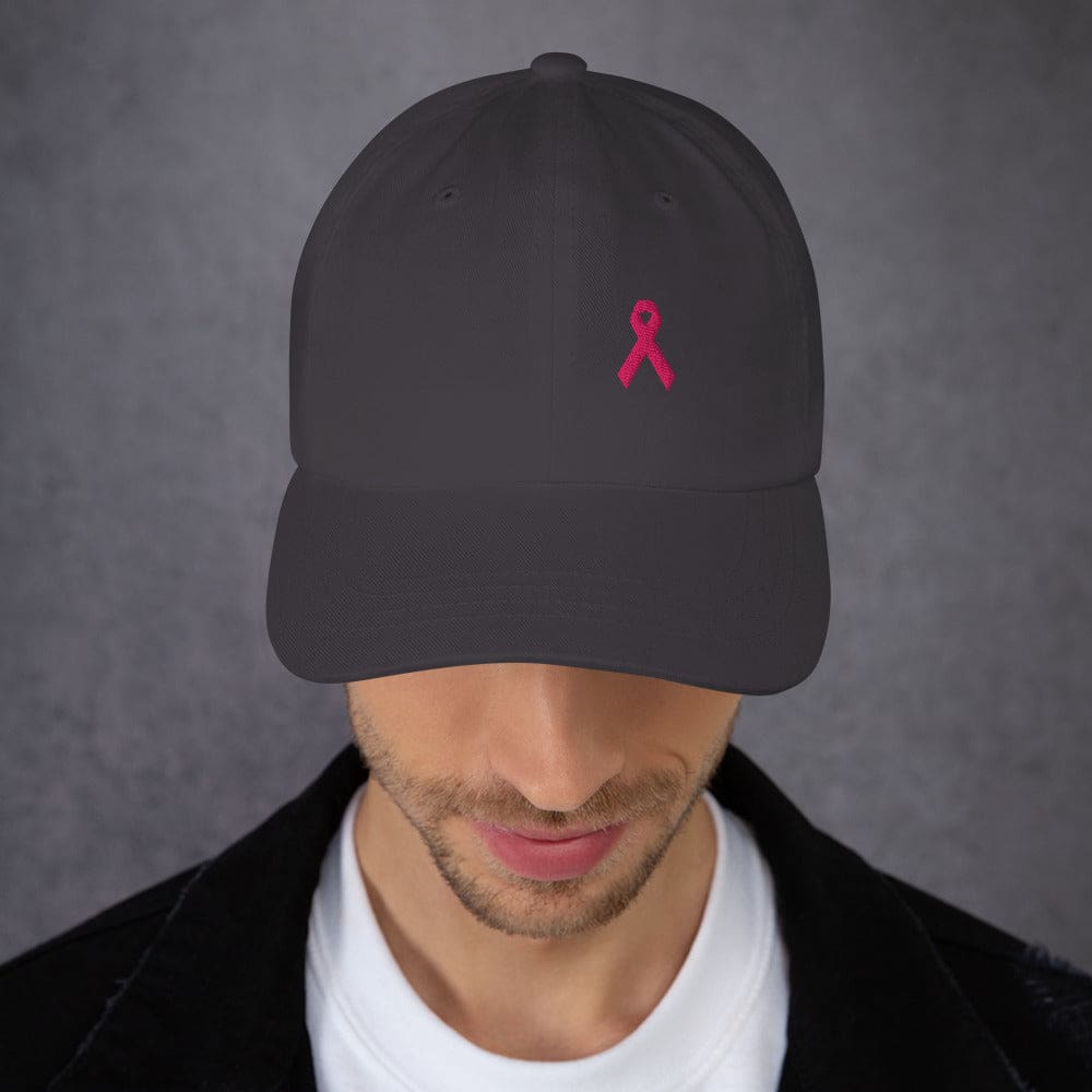 Gorra de Papá para Concienciación sobre el Cáncer de Mama con Cinta Rosa
