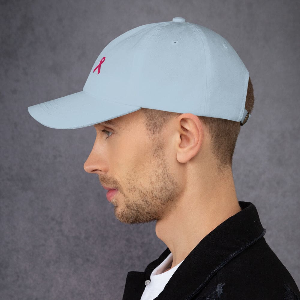 Gorra de Papá para Concienciación sobre el Cáncer de Mama con Cinta Rosa
