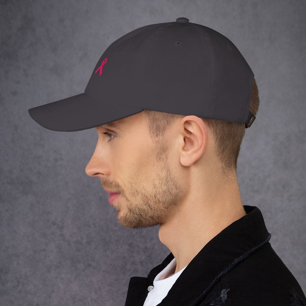 Gorra de Papá para Concienciación sobre el Cáncer de Mama con Cinta Rosa