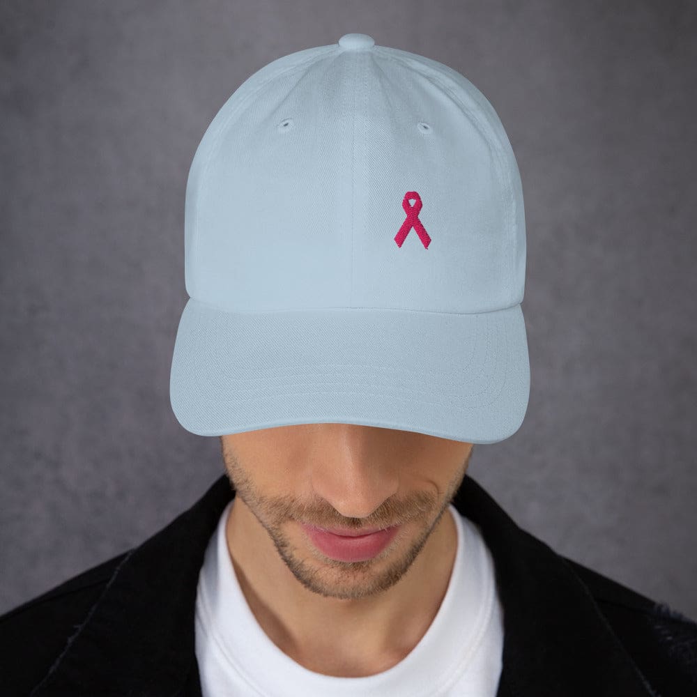 Gorra de Papá para Concienciación sobre el Cáncer de Mama con Cinta Rosa