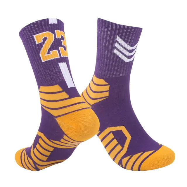 Breathable Non-Slip Professional Basketball Socks for Men, Women, and Kids - Ideal for Sports, Cycling, Climbing, and Running - # BOAA13810001