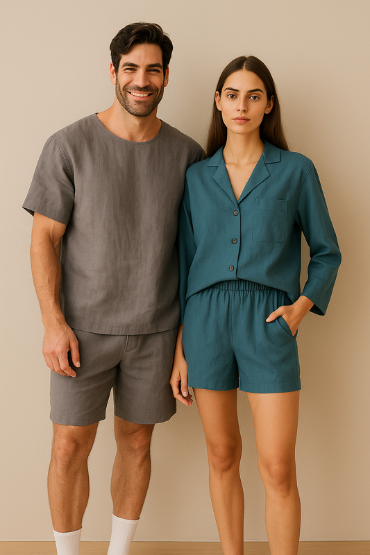 Linen Lovers’ Sleepwear Gift Set for 2