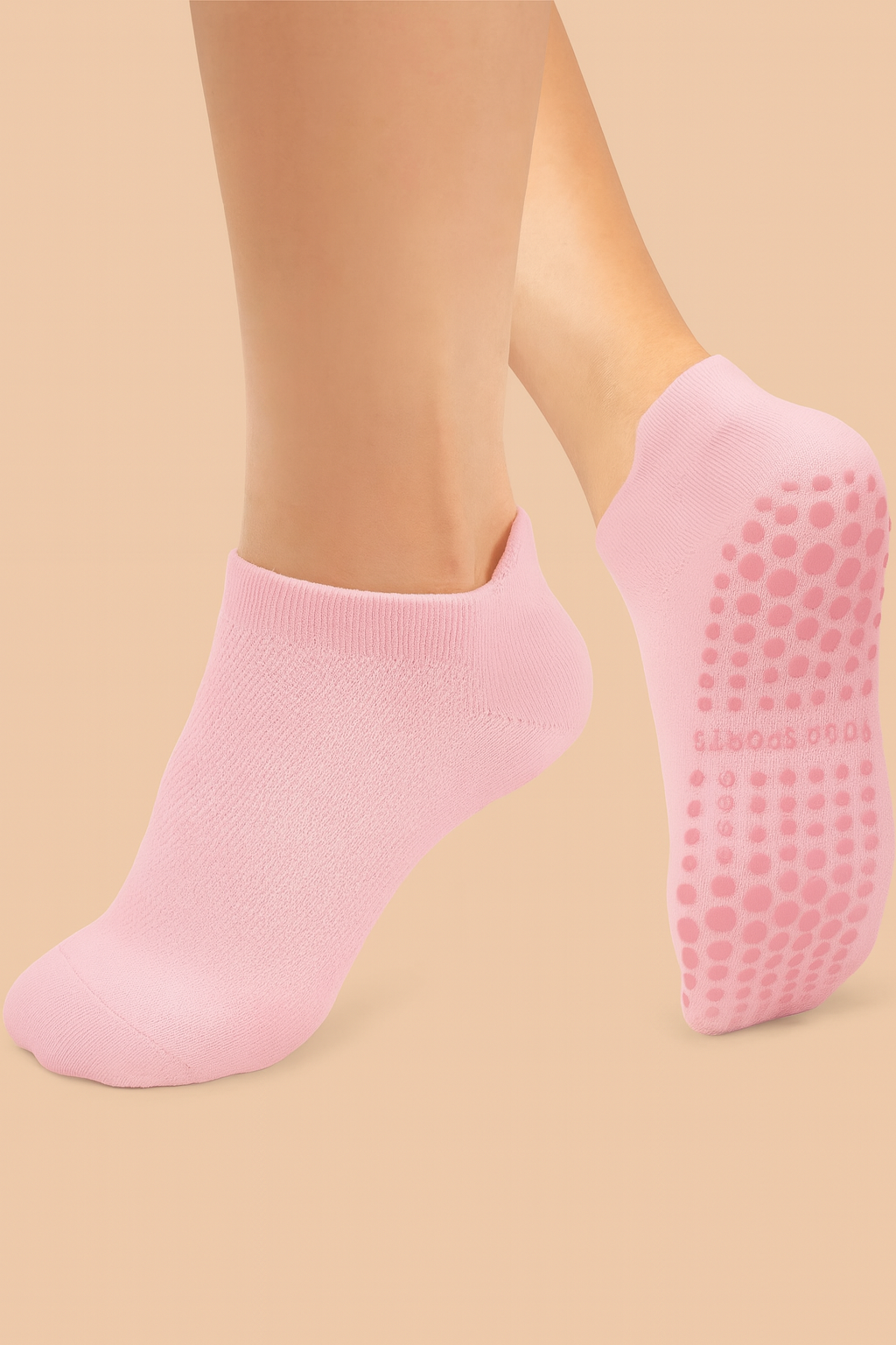 4-Pack Women’s Pilates Ankle Grip Socks