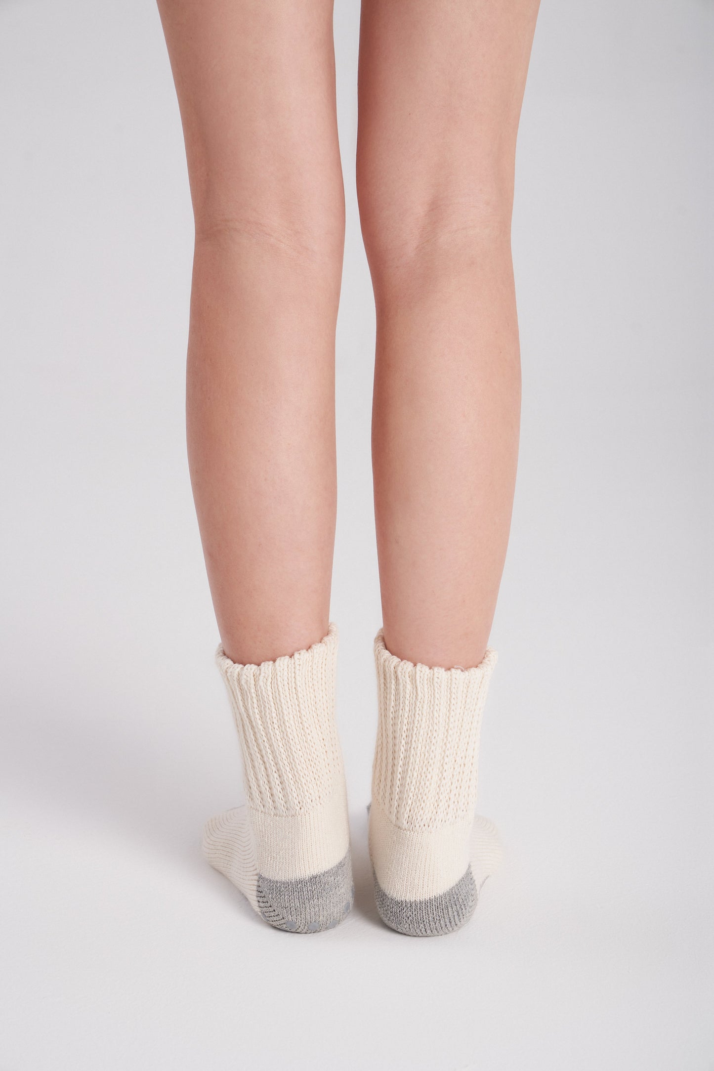 12-Pack Women's Work From Home Socks with Relaxed Cuff and Non-Slip Grip