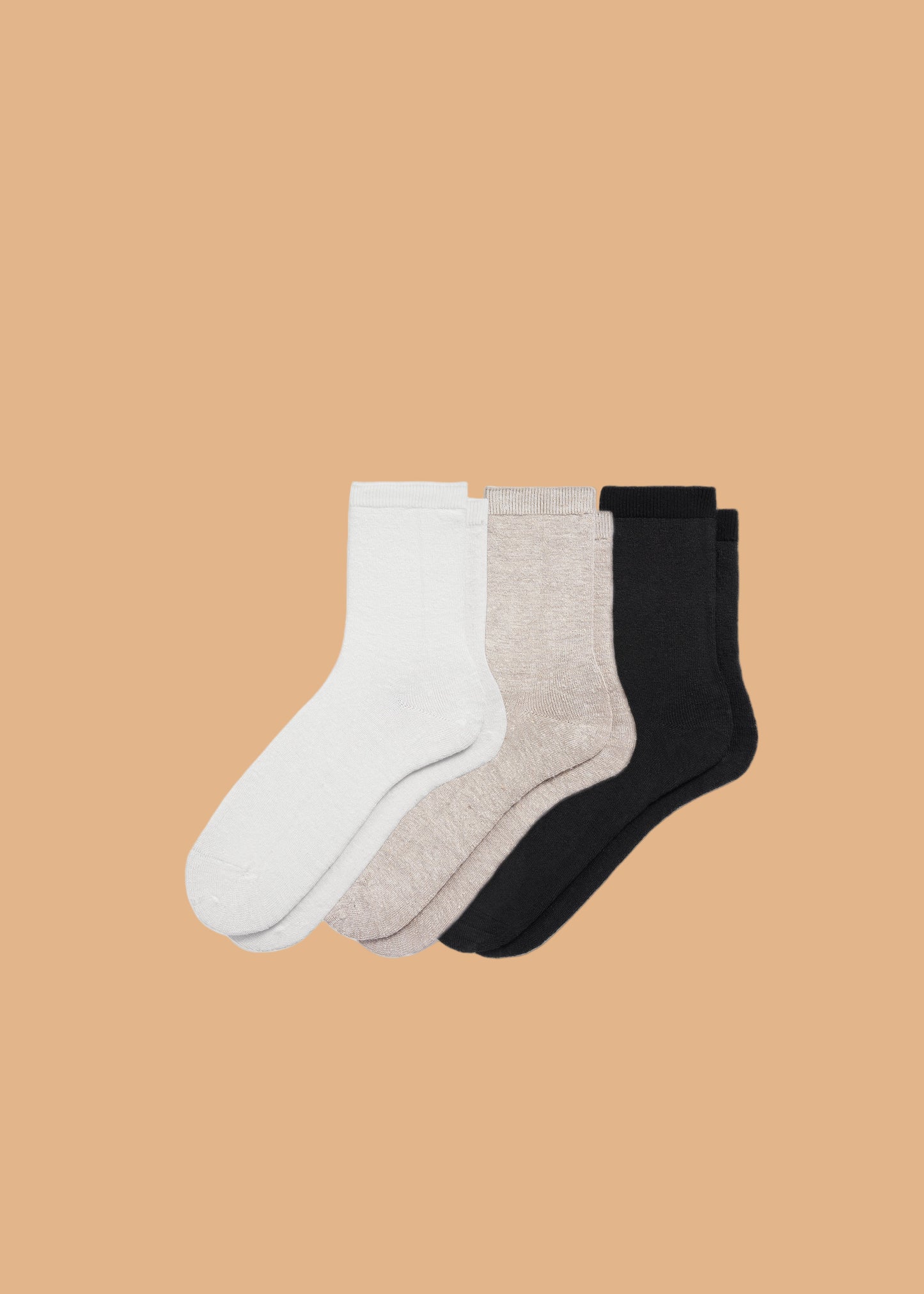 Personalized 3-Pack Men's Hemp Crew Socks