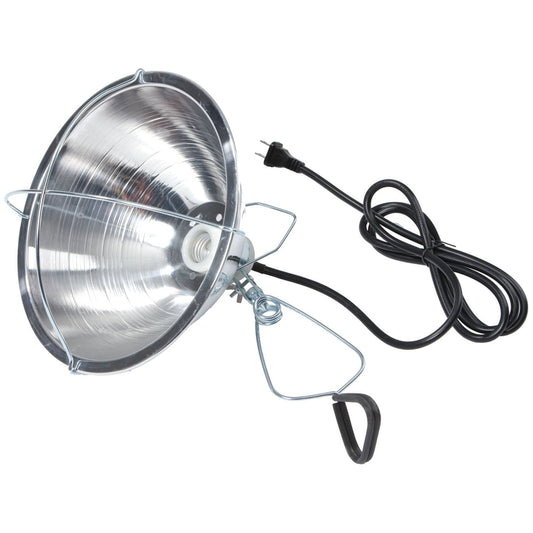 Lámpara de calor de pinza para criadora de pollitos y aves de corral - Compatible con bombillas de calor rojas y transparentes de 250 W