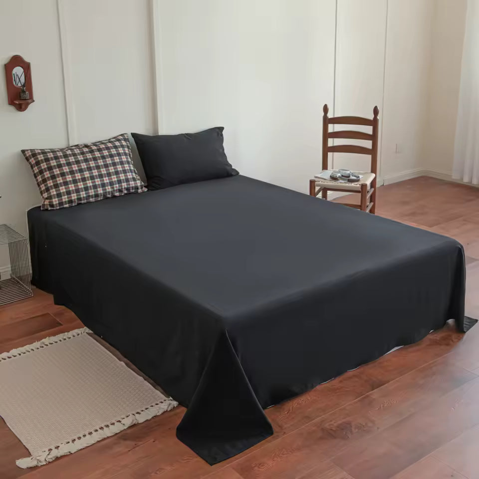 Preppy Brown Plaid Duvet Cover Set