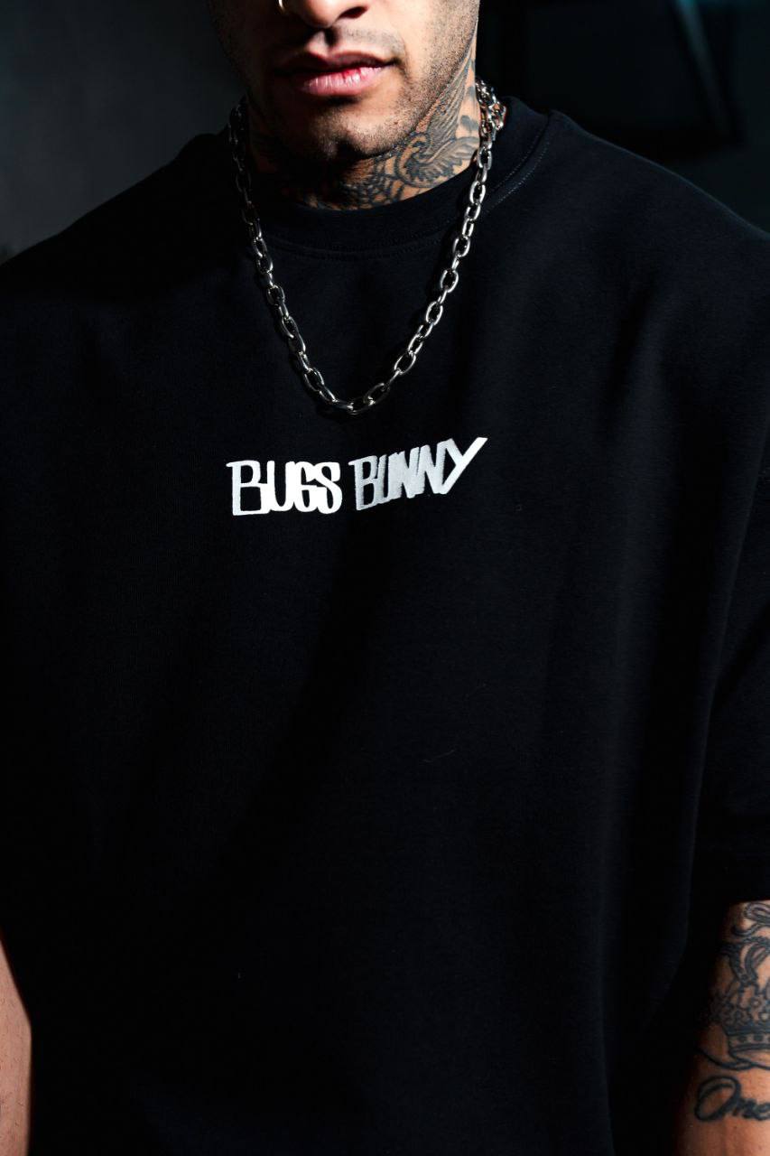 Camiseta extragrande con gráfico de "Bugs Bunny" para hombre - Camiseta Looney Tunes estilo urbano
