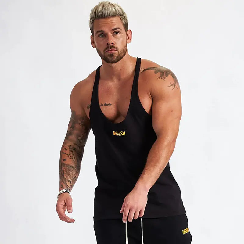 Men's Casual Cotton Vest for Gym & Exercise