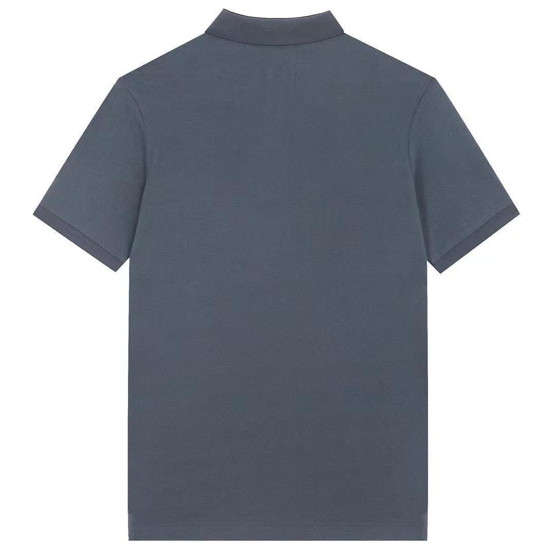 Burberry Dark Grey T-Shirt With Collar