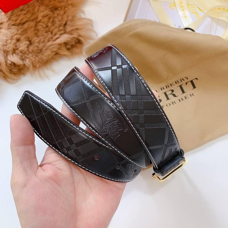 Burberry Leather Vintage Belt 'Black'