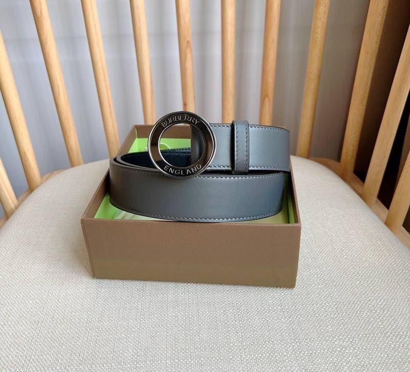Burberry Leather Vintage Belt 'Grey'