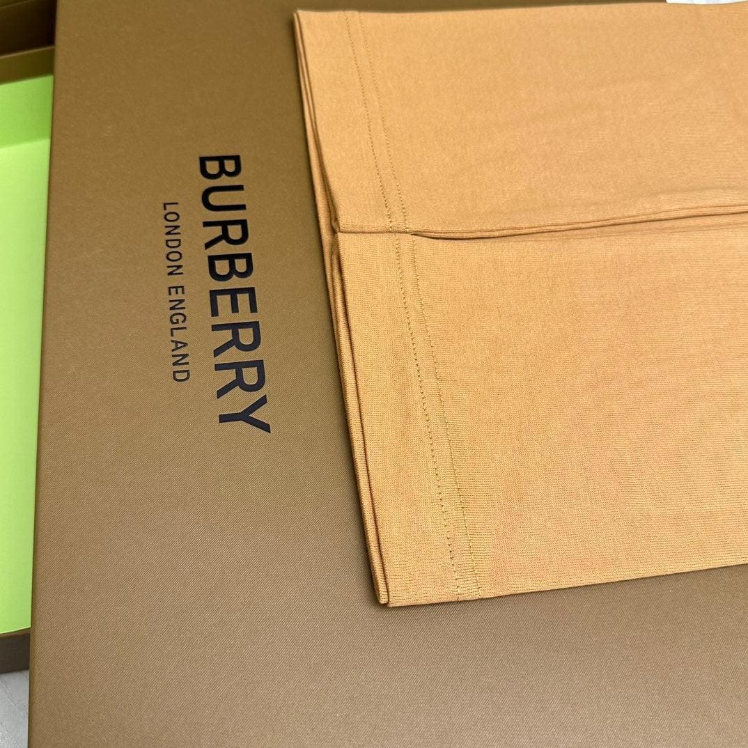 Burberry Luxury T-Shirt Without Collar Brown - Premium Cotton Comfort