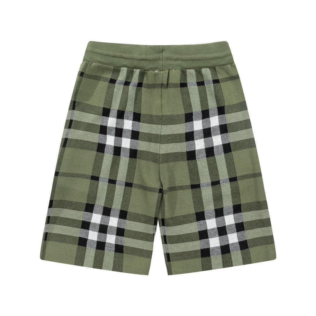 Burberry Men's Striped Cotton Knit Basketball Shorts 'Green'