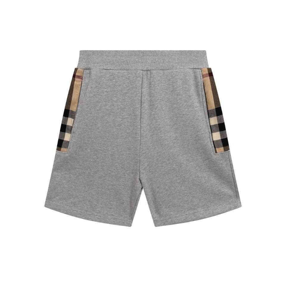 Burberry Men's Striped Cotton Knit Basketball Shorts 'Grey'