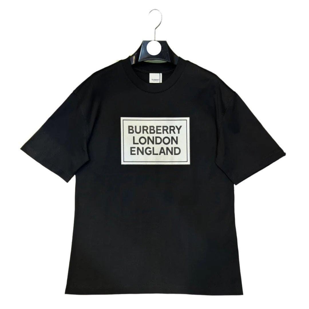 Burberry T-Shirt Without Collar 'Black' Luxury Cotton Tee