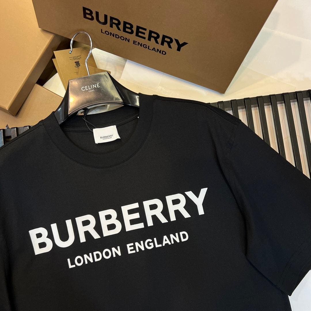Burberry T-Shirt Without Collar 'Black & White'