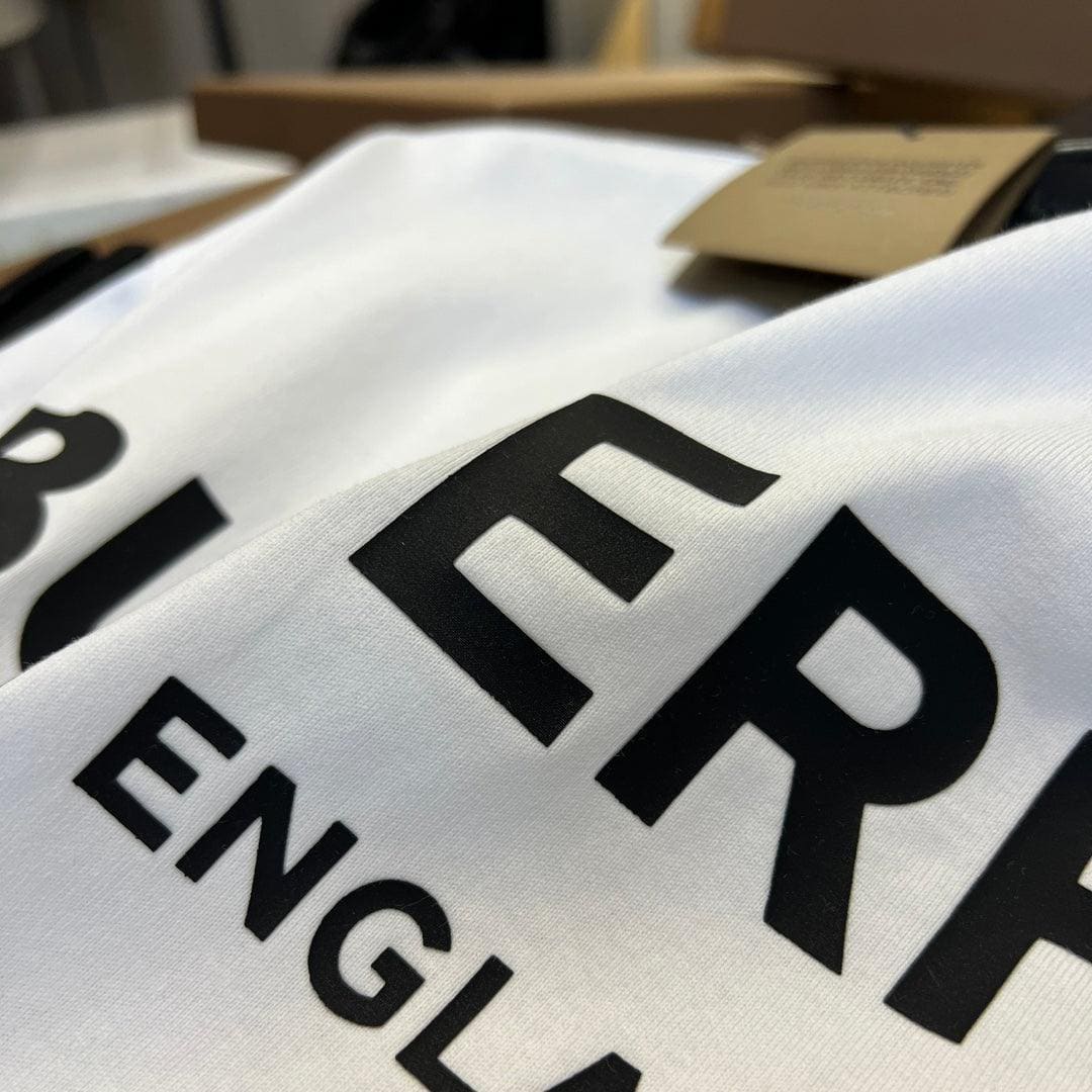 Burberry T-Shirt Without Collar 'White & Black'
